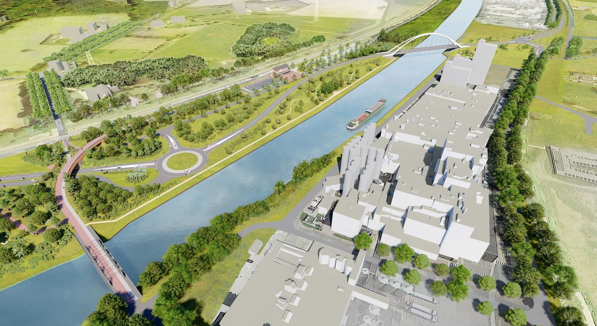 Impressie N346 Schakel Achterhoek A1 in vogelvlucht