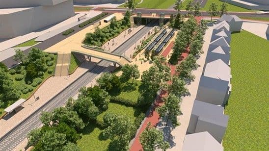 Grafische weergave station Nijmegen Heyendaal