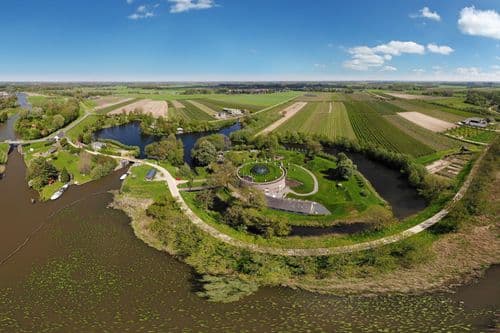 Luchtfoto van fort Asperen